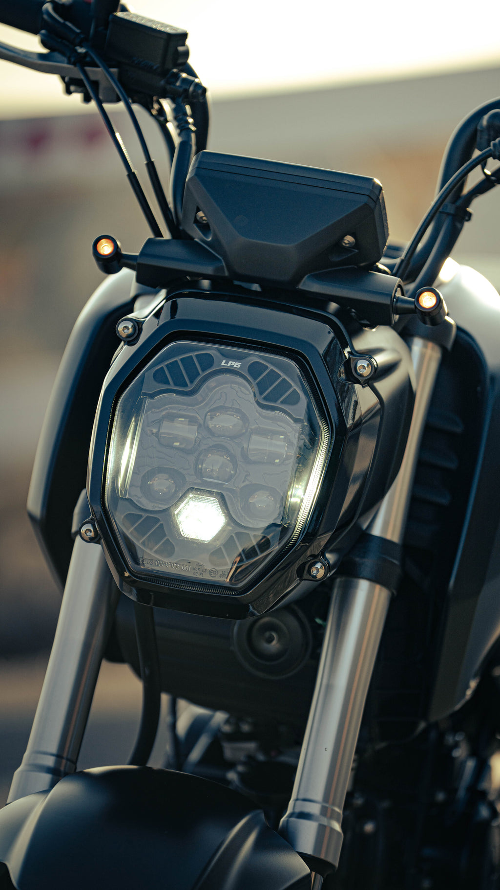 Honda Grom Baja Designs LP6 headlight bracket